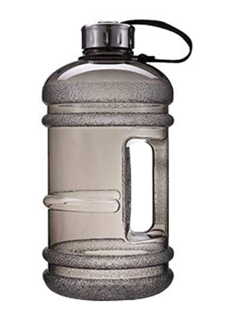 H PRO HM SPORTS Outdoor Sports Water Bottle | BPA Free Half Gallon Water Bottle | Drink Container with Handle | Workout Fitness Bottle | 2.2 liters | Black  - Image 1