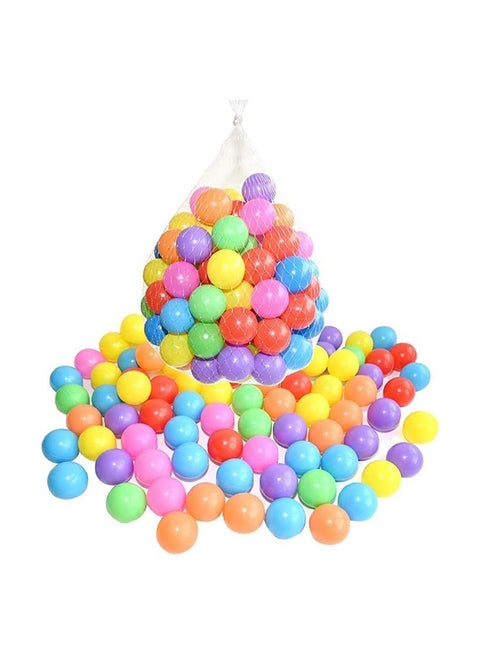 100 قطعة من كرات المحيط البلاستيكية الناعمة والملونة مثالية لملء مناطق اللعب الداخلية والخارجية وأحواض الكرات وبيوت اللعب للأطفال والرضع