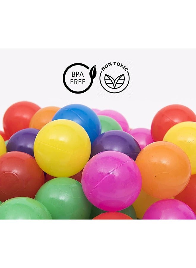 SKY-TOUCH 100 Pieces Each Pack Of Soft And Colorful Plastic Ocean Balls Ideal To Fill Indoor And Outdoor Playpen Ball Pits And Playhouse For Babies Toddlers And Kids - Image 4