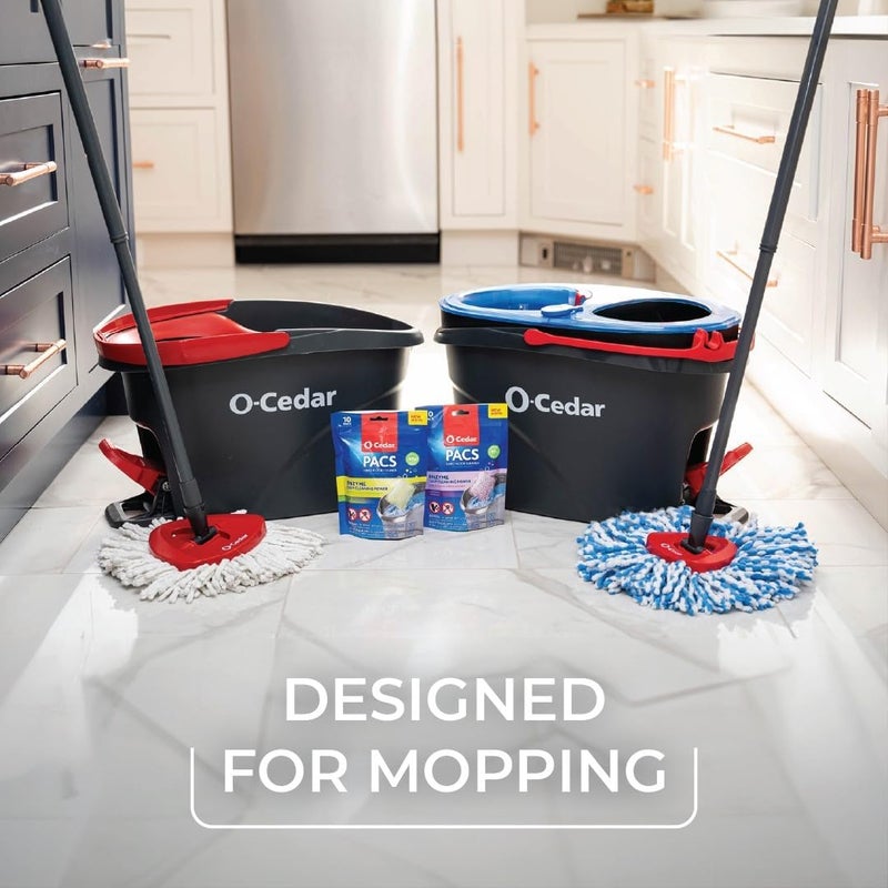 o cedar System Easy Wring Spin Mop & Bucket with 3 Extra Refills with Citrus and Lavender Pacs (Variety Pack) - Image 5