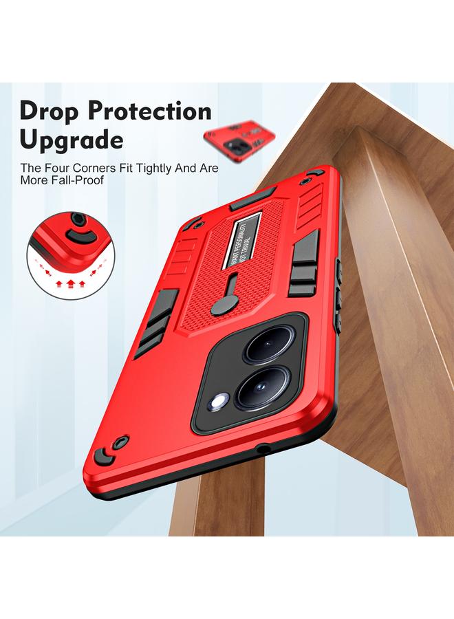 S-TOP Case For Realme 10 Pro 5G Variety Brave Armor Finger Loop Holder Phone Case - Image 3