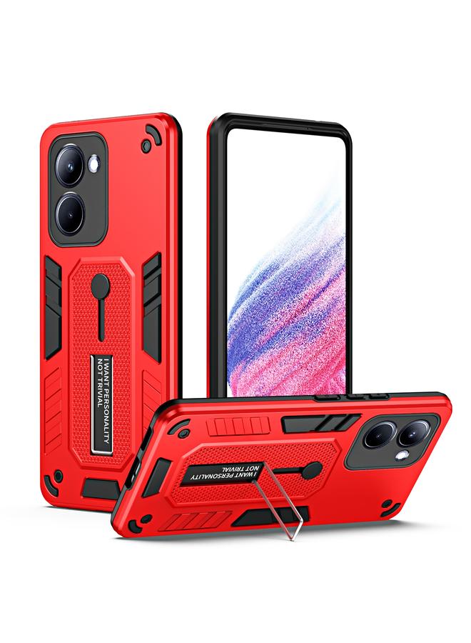 S-TOP Case For Realme 10 Pro 5G Variety Brave Armor Finger Loop Holder Phone Case - Image 1
