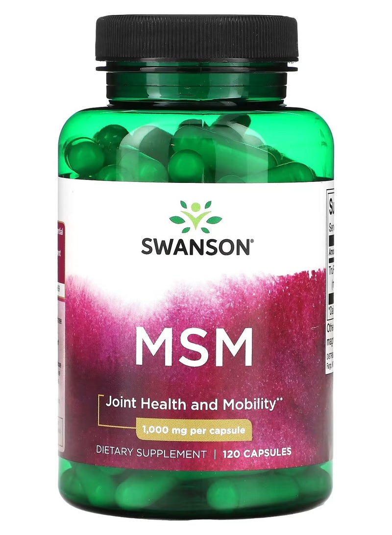 سوانسون، MSM، 1000 مجم، 120 كبسولة