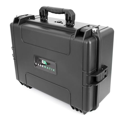 CASEMATIX Mixer Carry Case Compatible with Yamaha MG12XU 12 Channel Mixing Console and More - IPX7 Waterproof Hard Shell Sound Board Carrier with Foam Fits Mixers up to 17" x 12.1" x 5" and Cables - Image 5