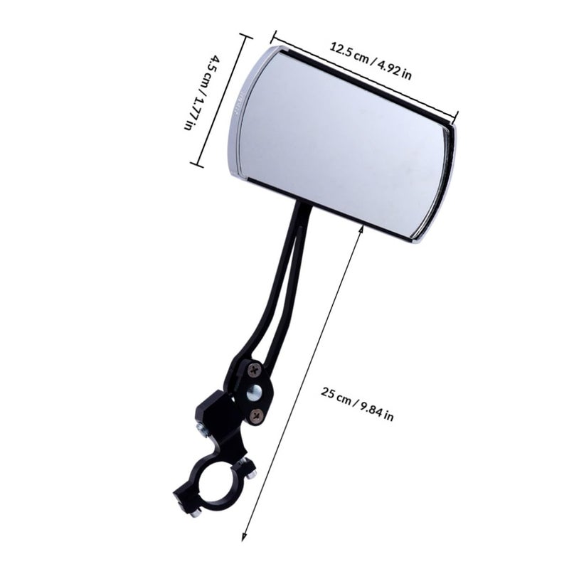 Adjustable Bike Rearview Mirror for Electric Bicycle and Scooter Safety Use - Image 3