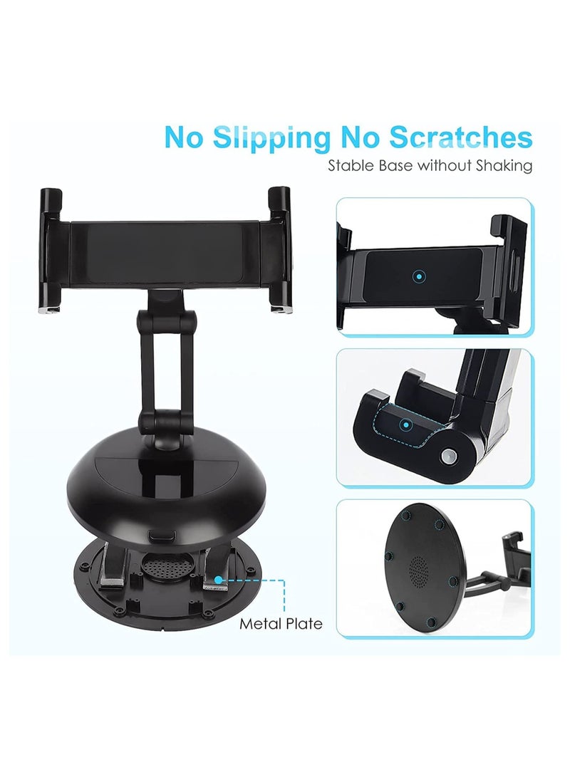 ELTRAZONE Tablet Holder Stand, Angle Height Adjustable Phone and Tablet Stand for Desk with Speaker, Thick Case Friendly iPad Holder Stand Compatible with (5"-11") - Image 5