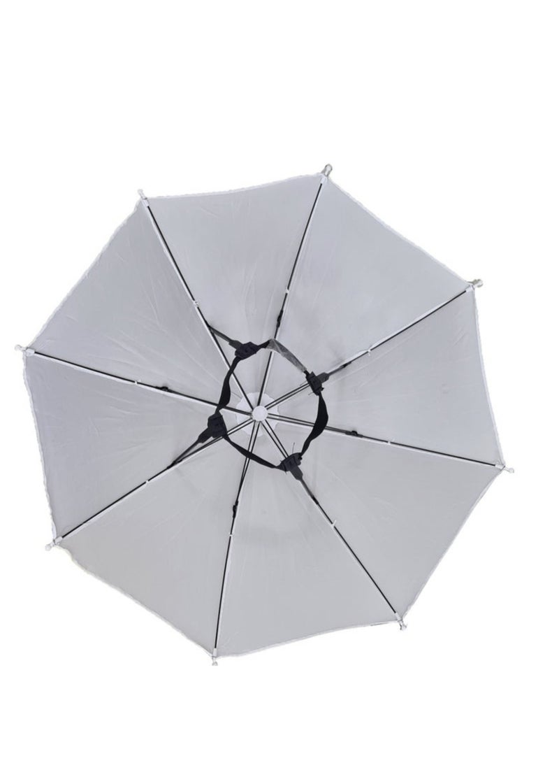 3Pcs Foldable Head Umbrella Hat for Outdoor Activities , Hajj And Umrah Sunlight UV Protection  - Image 2