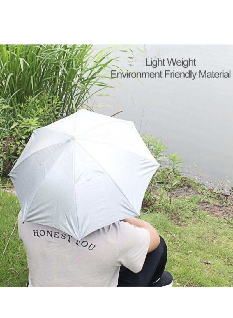 3Pcs Foldable Head Umbrella Hat for Outdoor Activities , Hajj And Umrah Sunlight UV Protection  - Image 3