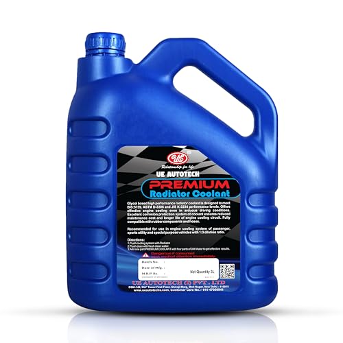 UE Autotech Premium Radiator Car Coolant - Heat Dissipation and Absorption Cooling Systems for Petrol, Diesel, and CNG Vehicles - Heavy-Duty Coolants, 3 Liter (Red Mix Ratio 1:4) - Image 2