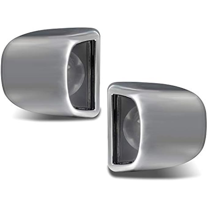 HERCOO Pack Of 2Pc License Plate WStep Bumper Lamp Lens For 19992005 Silverado Sierra  Chrome - Image 5