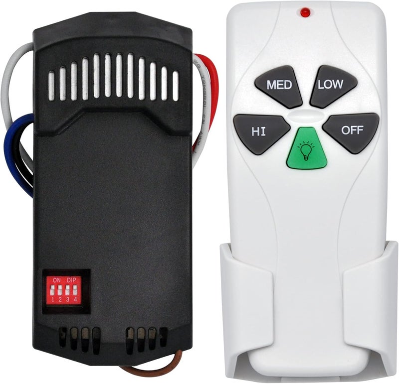 CENMING Universal Ceiling Fan Remote Control Kit Replacement for Harbor Breeze Hampton Bay Hunter Litex, 3-Speed Light Dimmer with FAN28R Receiver, for 2AAZPFAN53T FAN-53T 11T KUJCE9103 UC7030T - Image 1