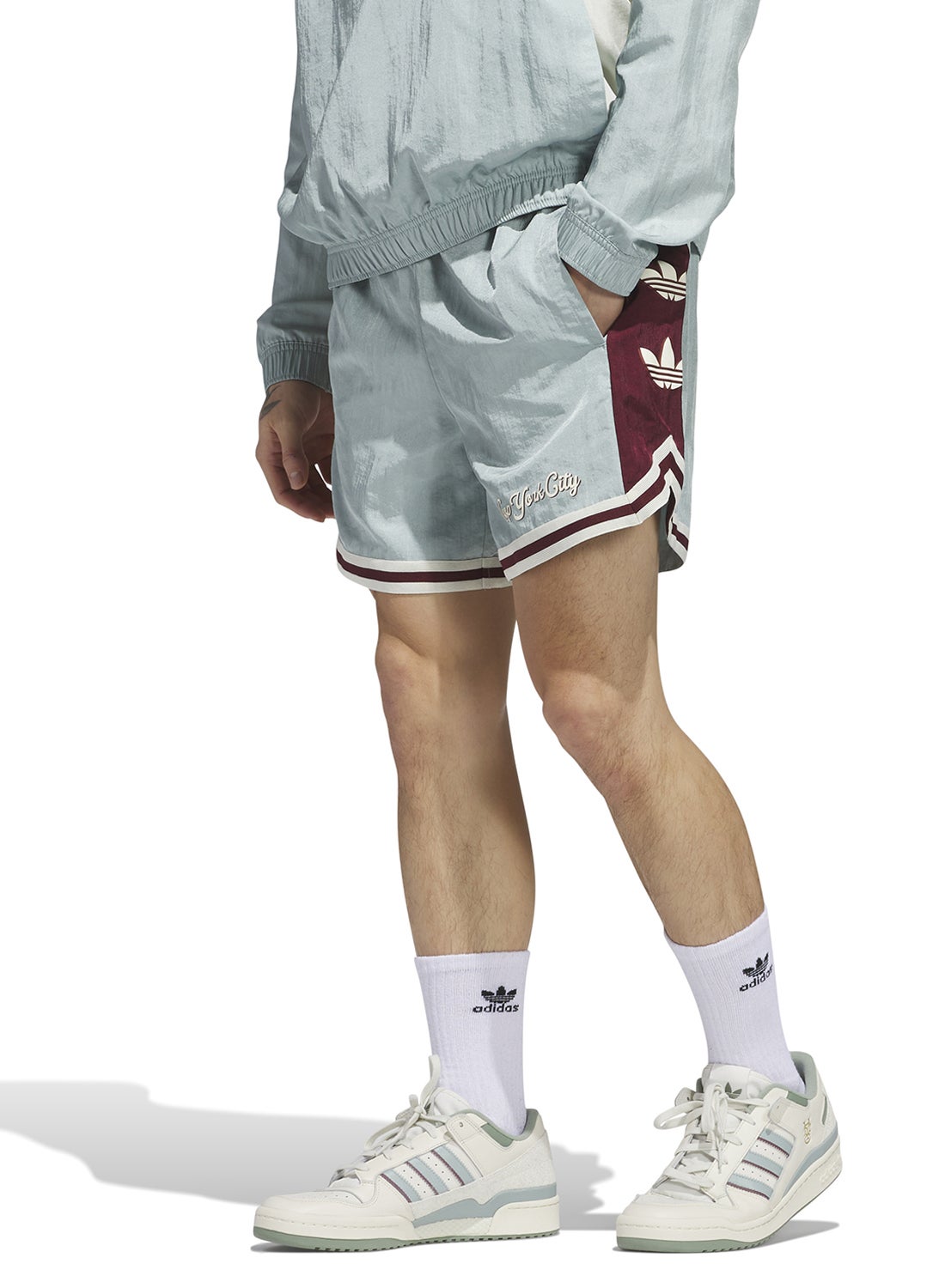 adidas shorts with nike shoes