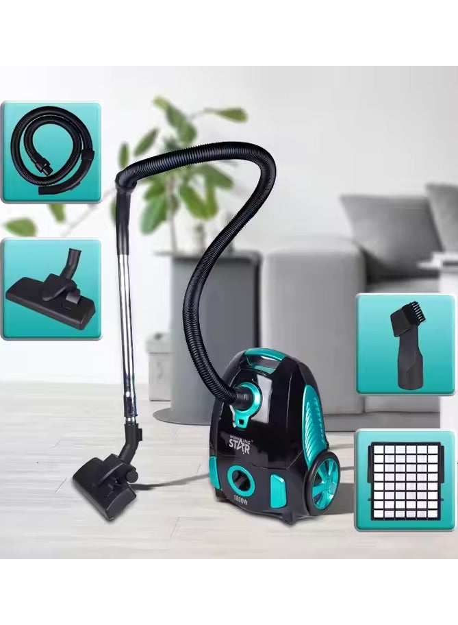 Star Winning Star Vacuum 1800 W 4L Dry Canister Vacuum Cleaner | Powerful Suction for Effortless Cleaning  - Image 2