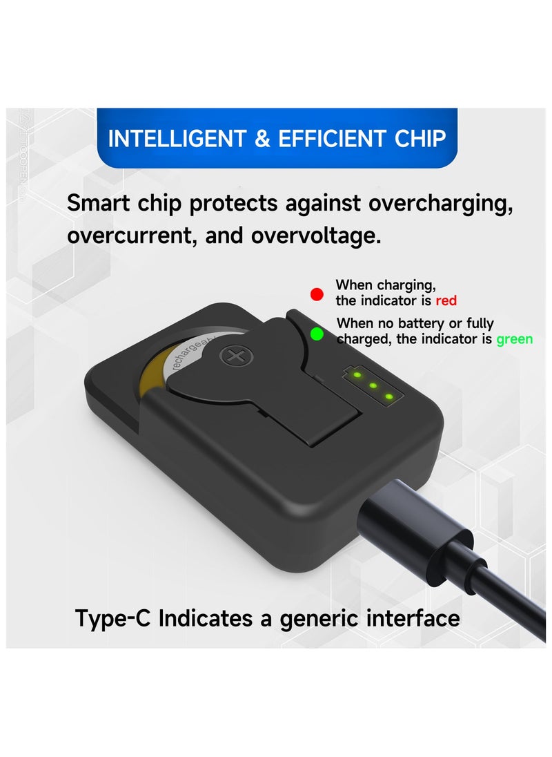 on Battery Charger for Rechargeable on Battery of 2016 2025 2032 2450 1632 1025 1220 1254 1620 2430 2477 etc, Lithium Rechargeable Coin on Cell Battery Charger (Battery not included) - Image 4