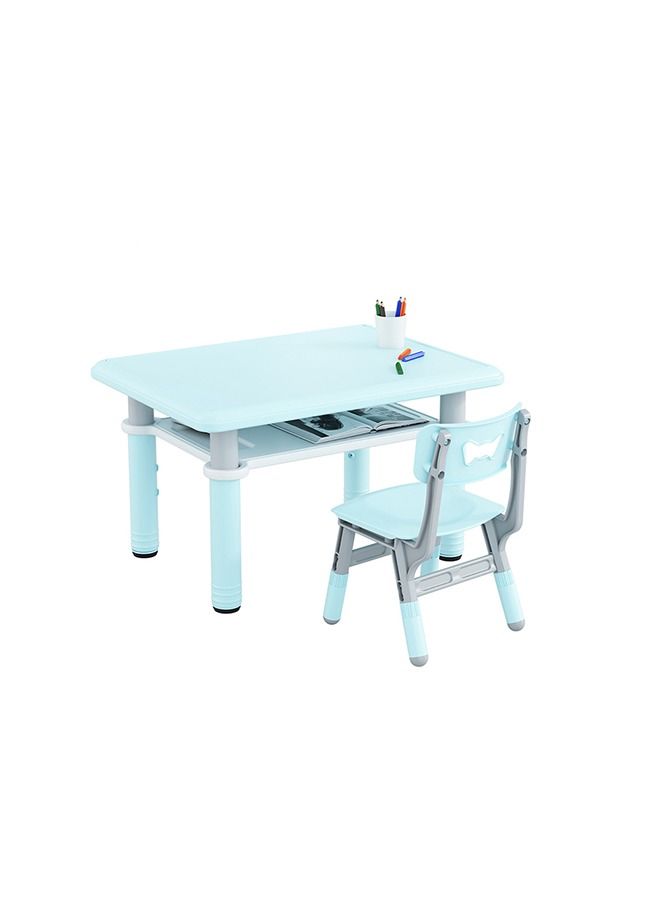 JSAITOYS Children Learning And Reading Adjustable Height Table And Chair For Family  - Image 1