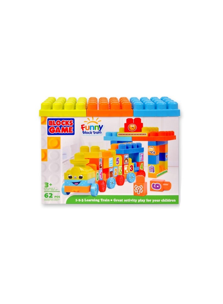 Funny Blocks Learning Train 50Pcs 22-2883678 - Image 1