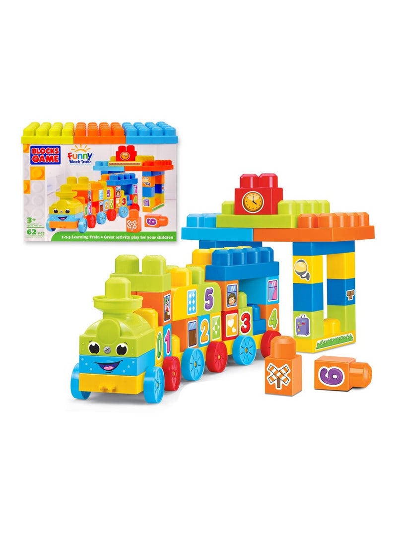 Funny Blocks Learning Train 50Pcs 22-2883678 - Image 3