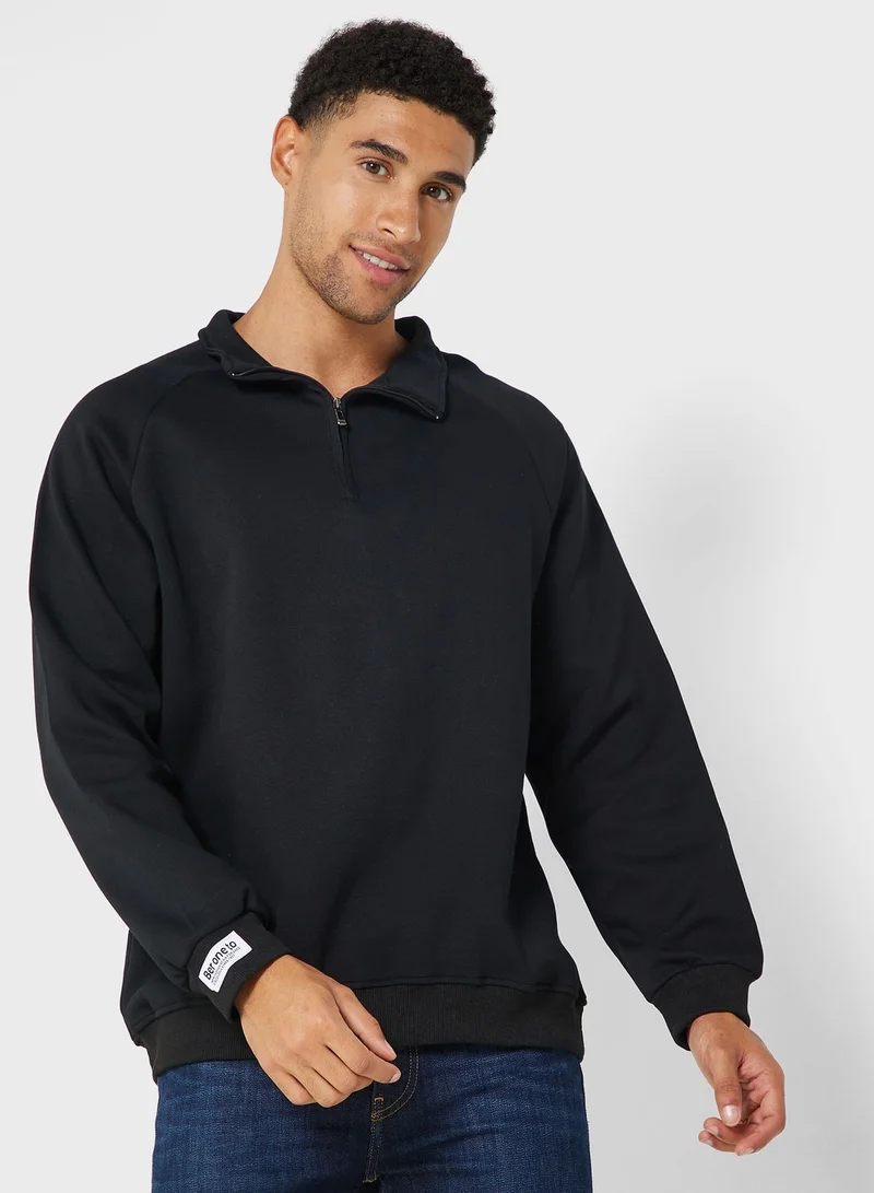 OFF LIMITS Zip Neck Sweater