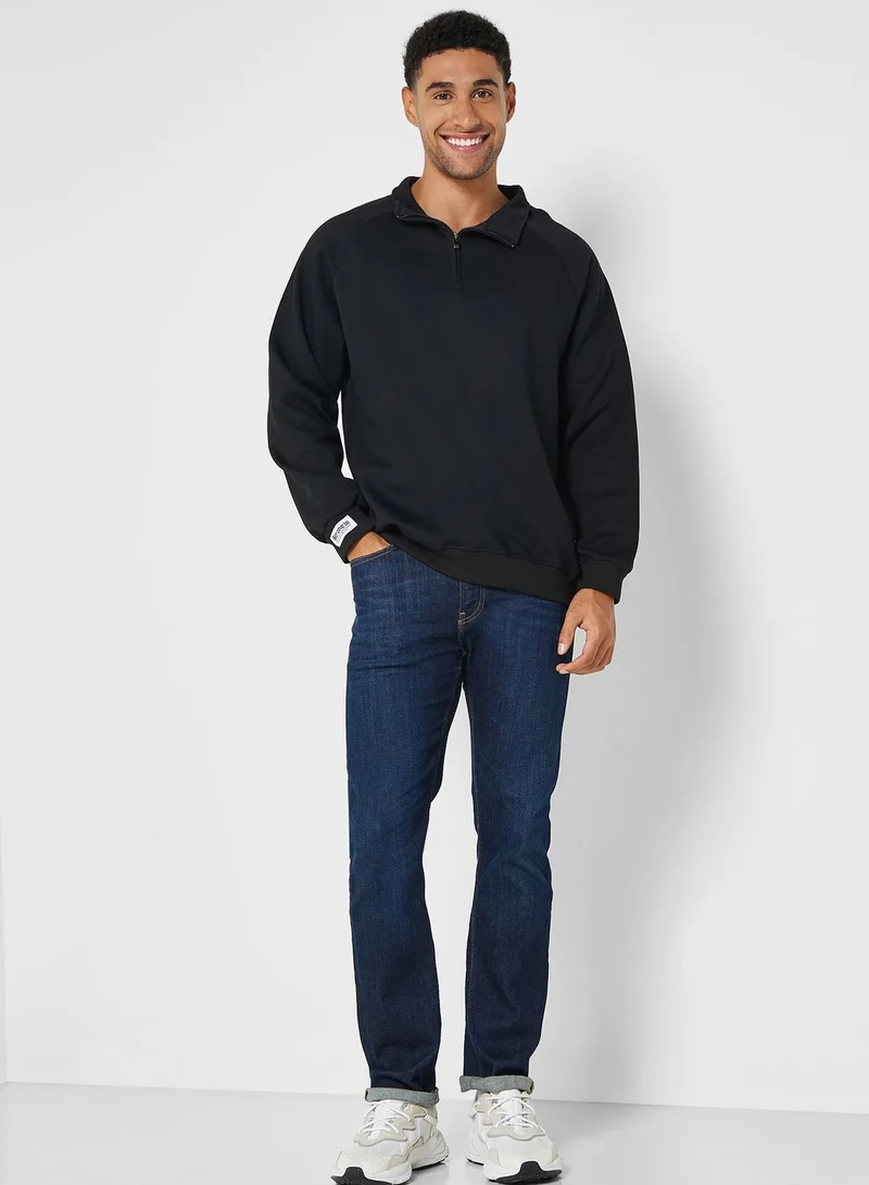 OFF LIMITS Zip Neck Sweater