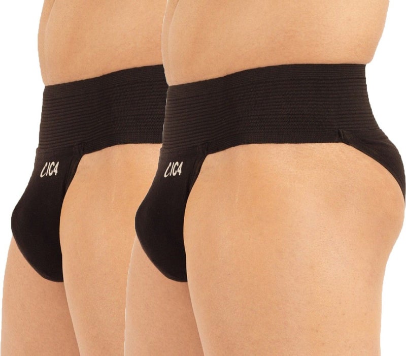 IC4 Store Black Men's Gym Supporter Pack of 2 - Image 3