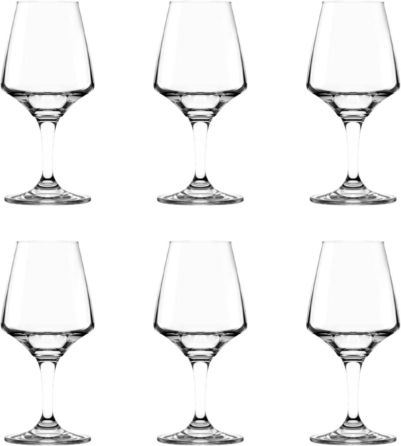 Ocean Craftmhan Stemware Glass, 390Ml, Set Of 6, Clear, 529B14, Stemmed Wine Glass, Wine Goblet, Stemmed Glassware, Craftmhan Wine Glass - Image 2