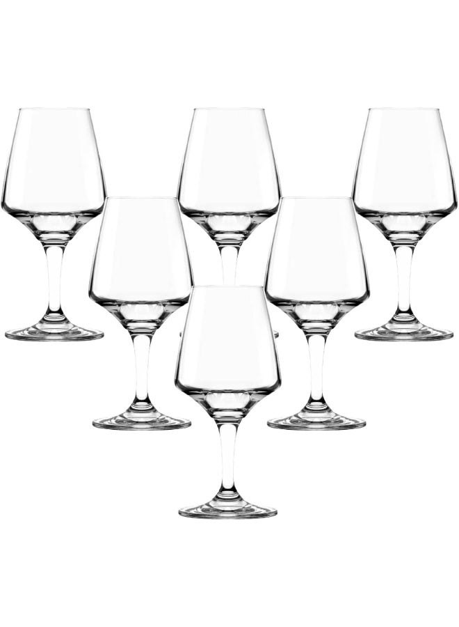 Ocean Craftmhan Stemware Glass, 390Ml, Set Of 6, Clear, 529B14, Stemmed Wine Glass, Wine Goblet, Stemmed Glassware, Craftmhan Wine Glass - Image 3