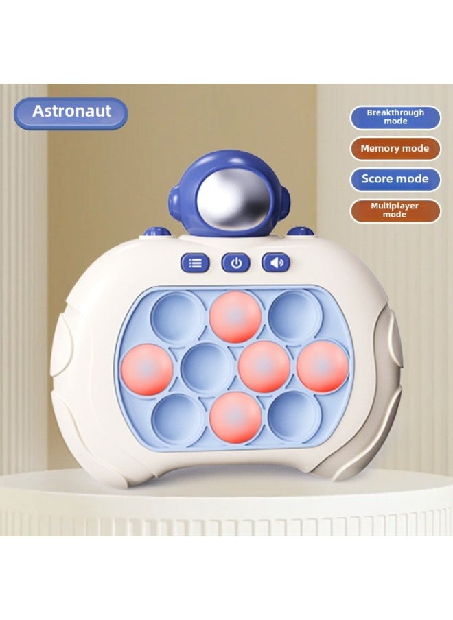 Children's Hamster Handheld Game Machine Key Chain Schoolbag Hanging Accessories School Surrounding Toys Wholesale-Color:Astronaut  Third Generation  - Image 1