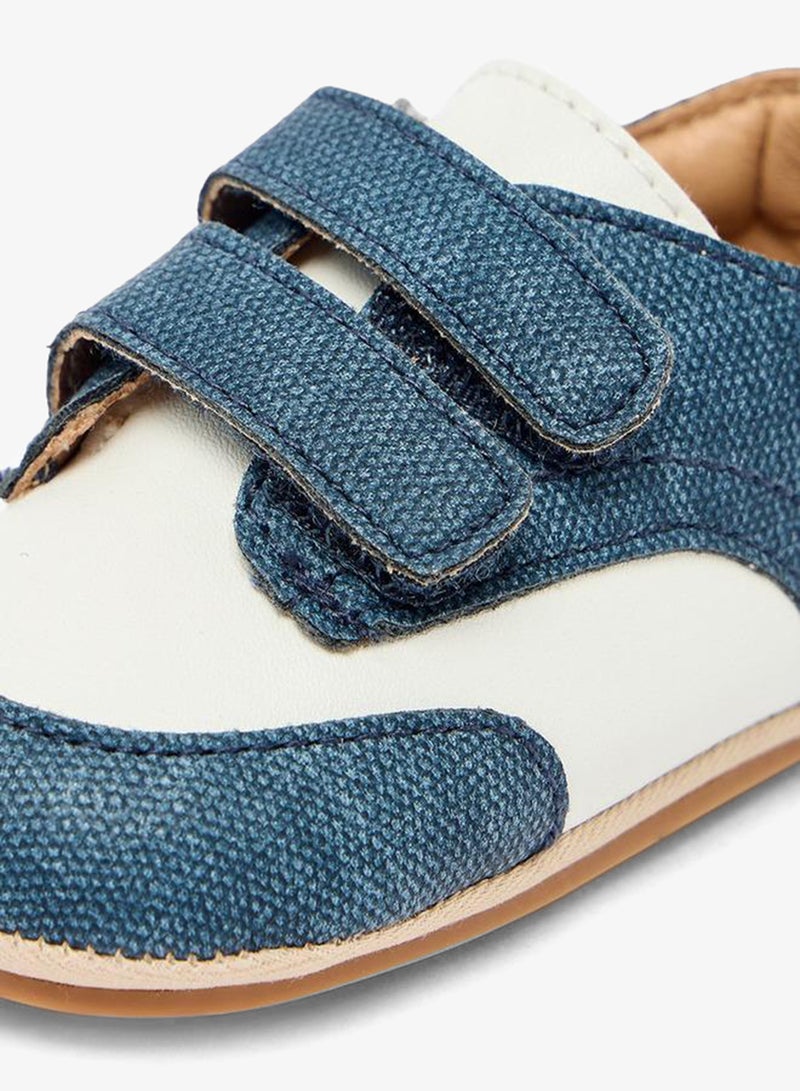 Barefeet Booties With Hook & Loop, Panelled Design - Image 4
