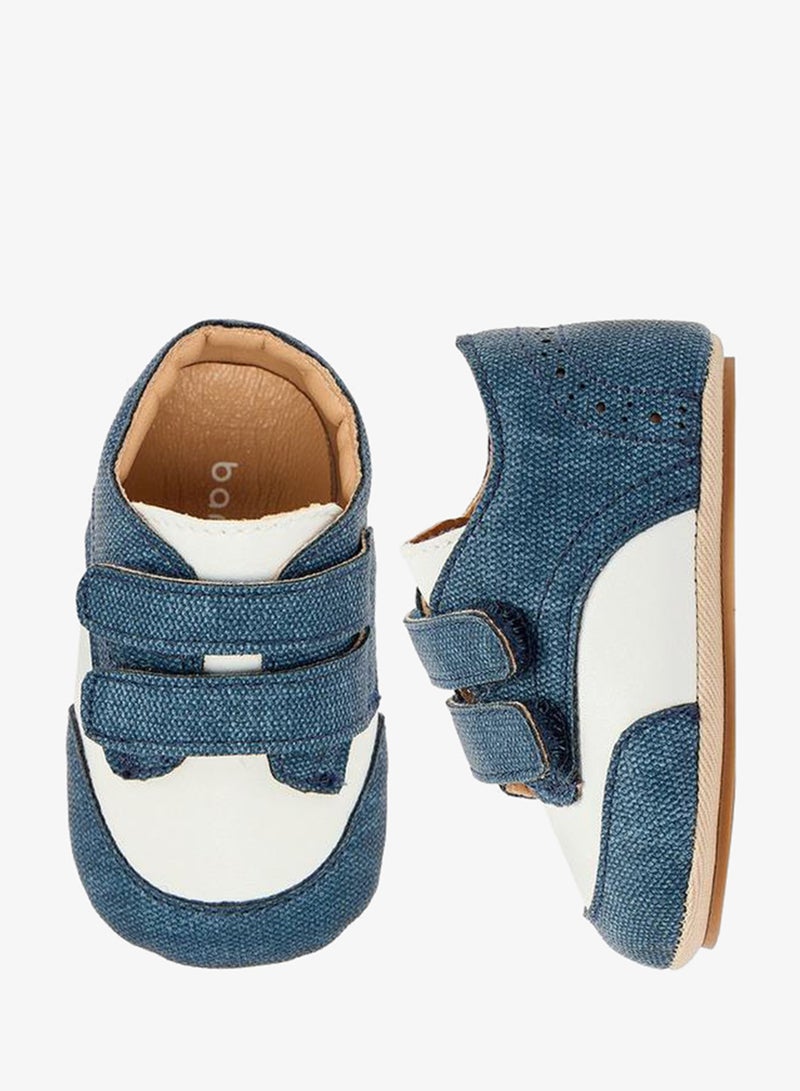 Barefeet Booties With Hook & Loop, Panelled Design - Image 1