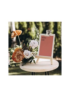 The Bros Mini Wooden Easel, Desktop Small Easel, Wooden Photo Frame Tripod, Digital Oil Painting Display Mini Easel, Advertising Display Stand, 20 Pieces  - Image 3
