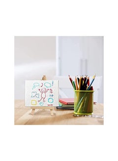 The Bros Mini Wooden Easel, Desktop Small Easel, Wooden Photo Frame Tripod, Digital Oil Painting Display Mini Easel, Advertising Display Stand, 20 Pieces  - Image 5