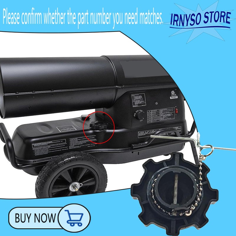 Irnyso lrnyso kerosene heater FUEL CAP ASSEMBLY FUEL CAP & GASKET 70-006-0100 70-006-0120 70-006-0125 26959 Fits Heat Star, Mr Heater, DW Remington Heatstream Dayton/Grainger Pro-Temp heater - Image 4