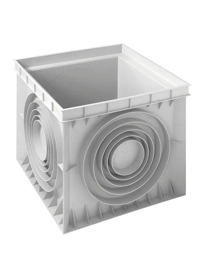 Dakota Catch Pit with Grating 40x40 cm – Polypropylene Drainage Chamber,  Four Side Pipe Connection. Avaliable Size 20x20,30x30,40x40,55x55. Made in Italy - Image 4