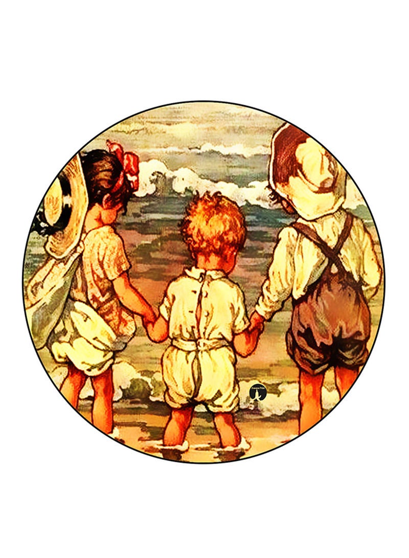 RKN Vintage Art Printed Mouse Pad Multicolour