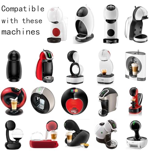 Capsulone Stainless Steel Refillable Coffee Capsule fit for Dolce Gusto cafe maker Cream Reusable Coffee Pods Metal Permanent Coffee filter Compatible with Nescafe Dolce Gusto with 1 tamper - Image 3