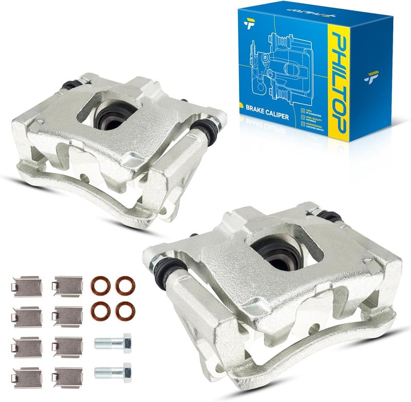 PHILTOP 18B5046 18B5047 Rear Disc Brake Caliper Assembly for Jeep Wrangler, Liberty, and Dodge Nitro - Image 1