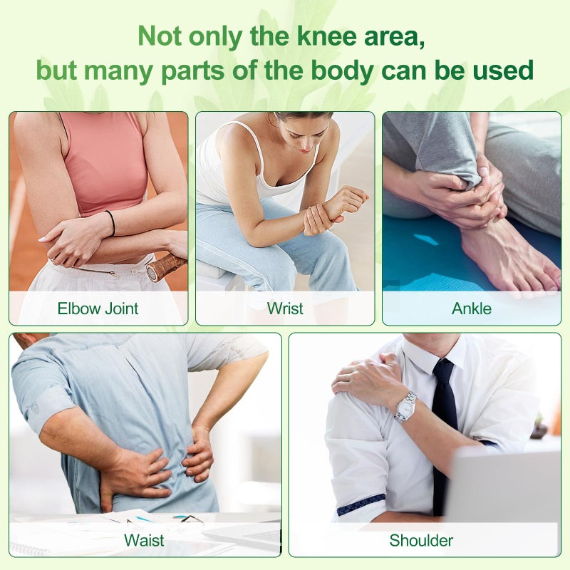 MQUPIN Knee Patches, MQ 24Pcs Maximum Strength Heat Patches Knee Relief Patches, Warming Herbal Patches Long-Lasting Relief for Knee, Back, Neck, Shoulder, Waist - Image 3