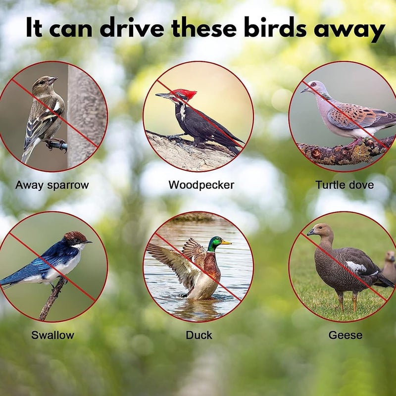 Oonkaf Bird Deterrent Reflective Scare Tape Ribbon – Pest Control Dual-sided Repellent for Pigeons, Grackles, Woodpeckers, Geese, Herons, Blackbirds - Image 3