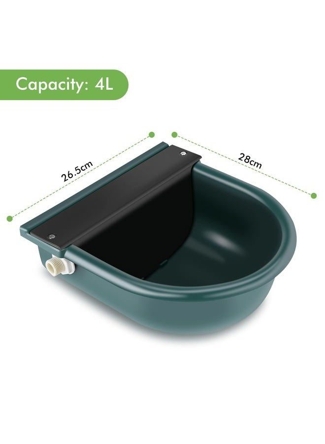 GOTOTOP Automatic Waterer Bowl, Large 4L Automatic Pet Waterer Float Valve Water Trough Livestock Drinking Bowl for Cat Sheep Dog Horse Farm Supplies - Image 3