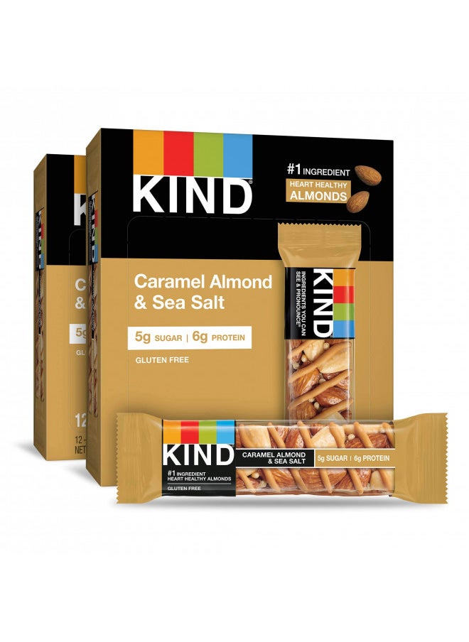 KIND Bars, Caramel Almond & Sea Salt, Healthy Snacks, Gluten Free, Low Sugar, 6g Protein, 24 Count - pzsku/Z14682494A25AFC699573Z/45/_/1727378318/ab5d7a0e-6477-4c3c-825b-10d94cbe8313