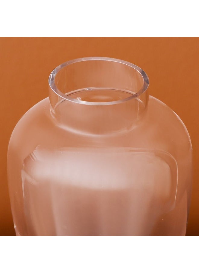 DANUBE HOME Danube Home Vetro Urn Clear Glass Vase - 15.5X20Cm Elegant Home Decor Collection For Fresh Flowers Durable Flower Vases For Any Space Decorative Home Accessories  - Image 2