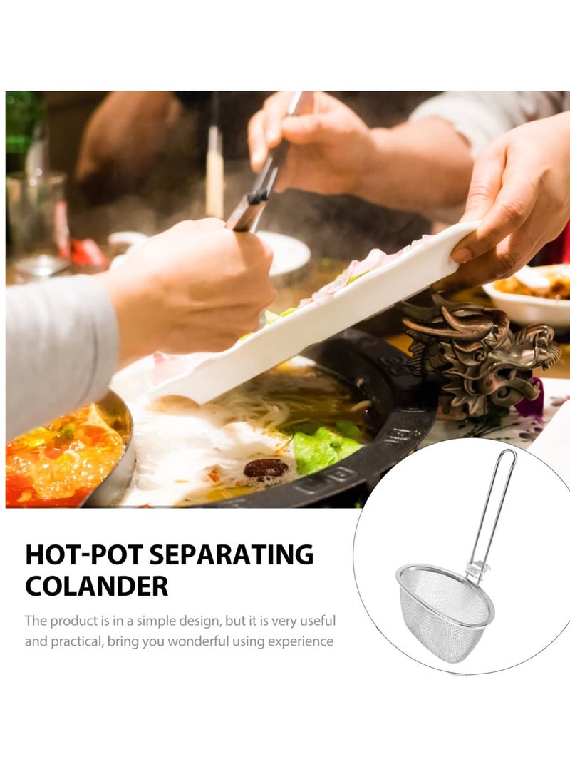 Y&D Stainless Steel Fine Mesh Spider Strainer Kitchen Sieve with Hanging Handle for Pasta Noodles Dumplings, Ramen  - Image 3