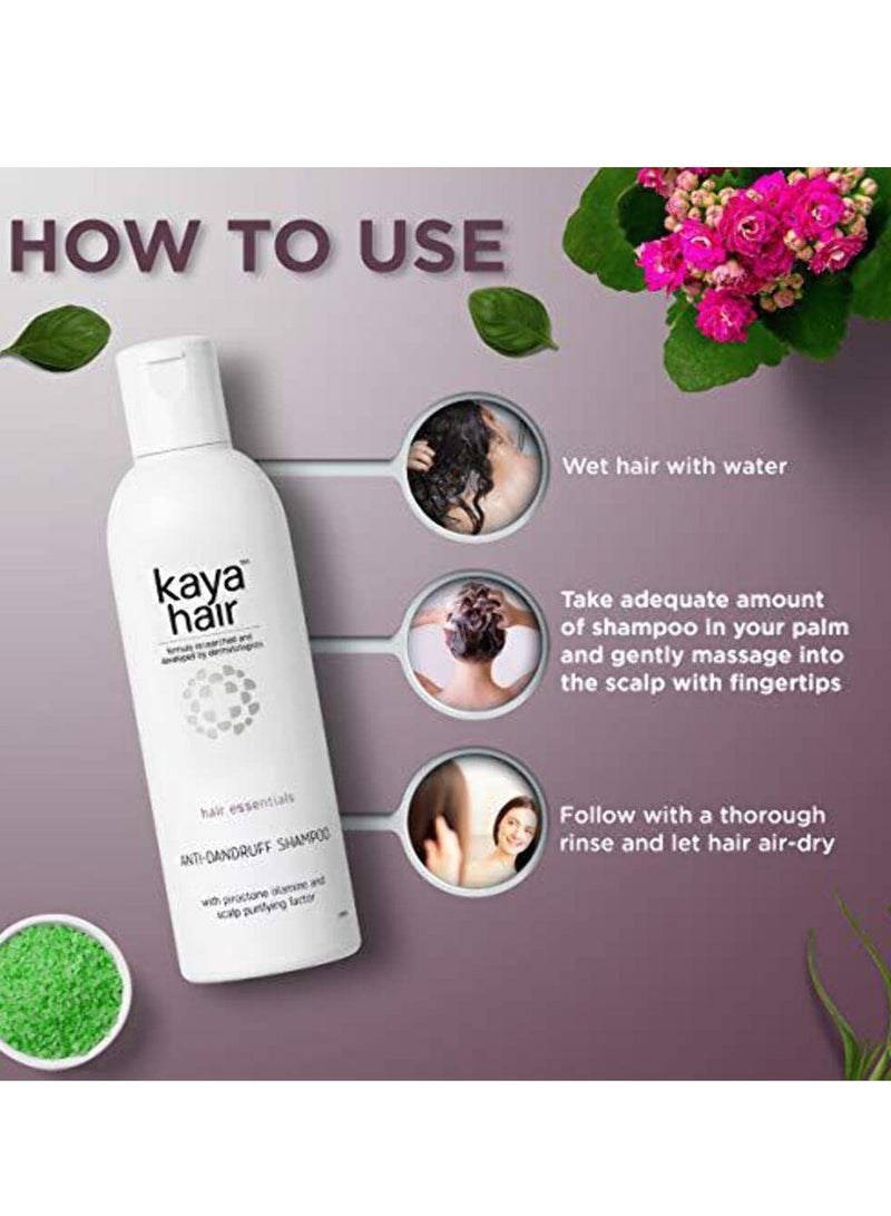 Kaya Clinic Anti Dandruff Shampoo 200ml Mild Scalp Purifying Shampoo with Vitamin B5 Seaweed Extracts - Image 4
