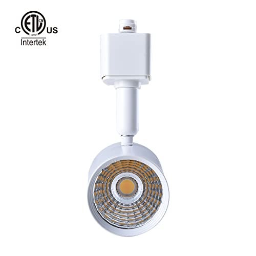 mirrea 12 Pack LED Track Lighting Heads Compatible with Single Circuit H Type Rail Ceiling Spotlight for Accent Task Wall Art Exhibition Lighting 6.5W White Painted (3000K Warm White) - Image 2