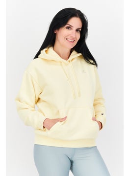 Champion Women Sportswear Fit Hooded Training Sweatshirt, Yellow  - Image 1