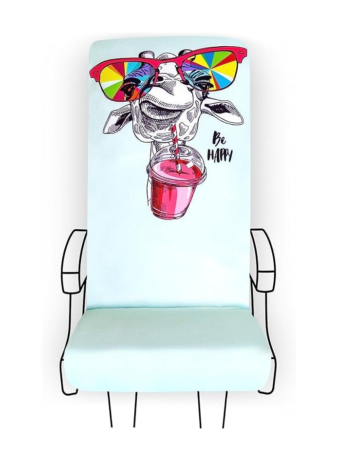 Your Shield YOUR SHIELD Re-Usable Seat Cover for Plane/Bus/Train/Cinema/Office - Premium Quality Reusable Car Seat Covers - Stylish and Practical Solution for a sanitized Trip (Happy Giraffe)  - Image 1