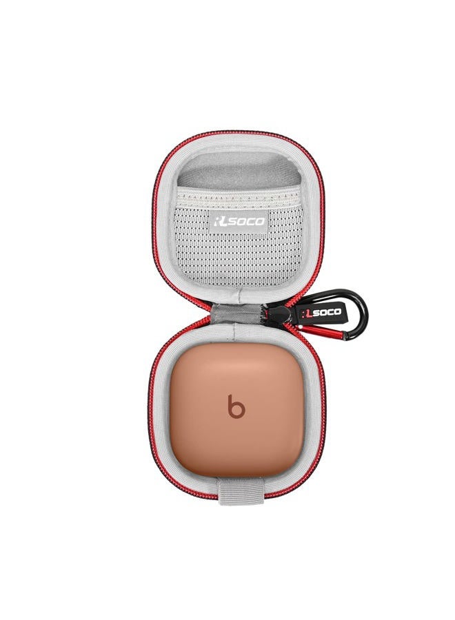 RLSOCO Hard Case for Beats Fit Pro/Fit Pro x Kim Kardashian True Wireless Noise Cancelling Earbuds - Black | Travel Organzier Case Cover Dustproof, Water-Resistant Storage Pouch, With Carabiner - Image 5