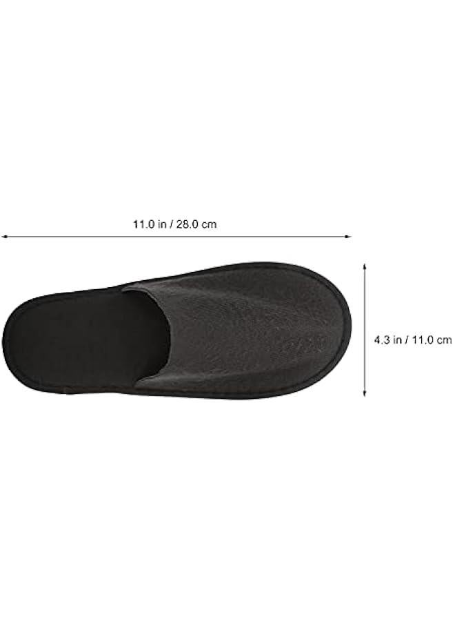 Travel Slippers 20Pcs Disposable Slippers Uni Non- slip Closed Toe Cotton Slippers Breathable for Men Women Hotel Home Guest Massage Travel Salon Plane Party A Bride Bridesmaid Slippers  - Image 2