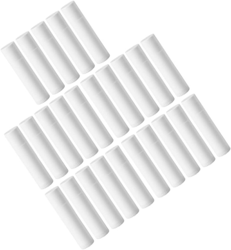 NOLITOY 30pcs Plastic Empty Lip Balm Tubes Storage Container for Diy Lip Gloss - Image 1