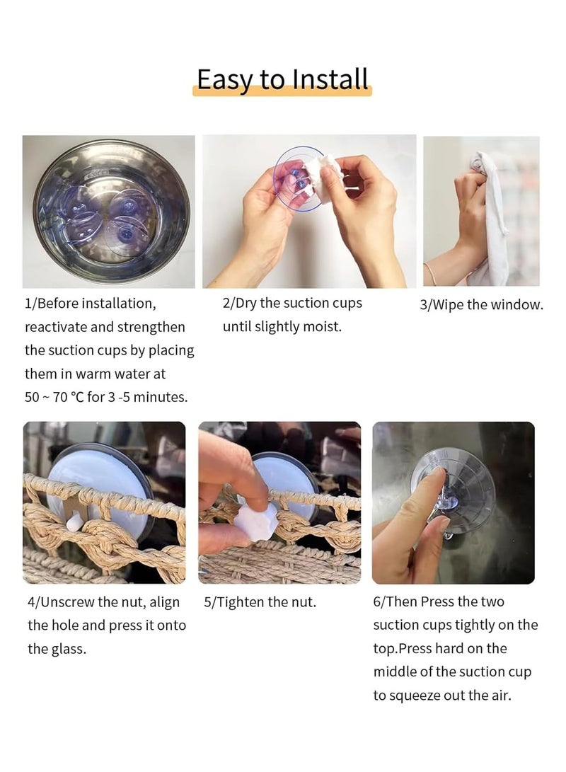 A.M Cat Hammock, Balcony Window, Cat Hammock, Pet Cat Bed, Cat Perch Accessories, with Scratcher - Image 3